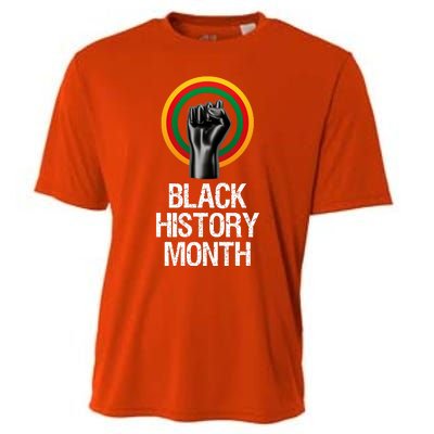 Black History Month African American Black Fist February Cooling Performance Crew T-Shirt