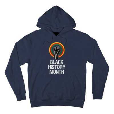 Black History Month African American Black Fist February Hoodie