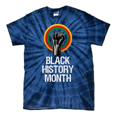 Black History Month African American Black Fist February Tie-Dye T-Shirt