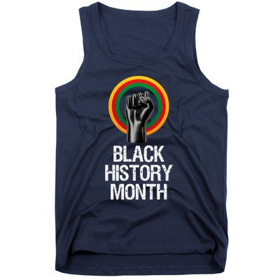 Black History Month African American Black Fist February Tank Top