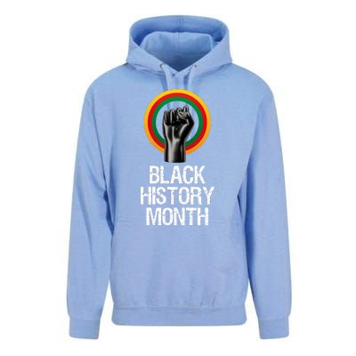 Black History Month African American Black Fist February Unisex Surf Hoodie