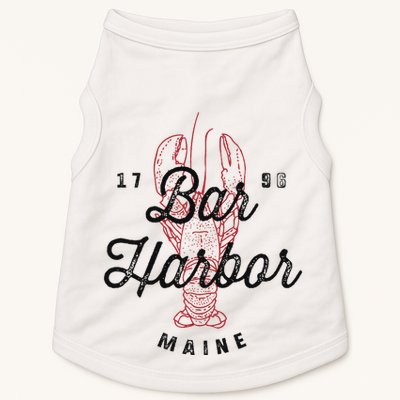 Bar Harbor Maine Souvenir Cool Vintage Lobster Doggie Tank