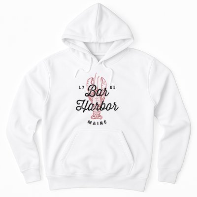 Bar Harbor Maine Souvenir Cool Vintage Lobster Hoodie