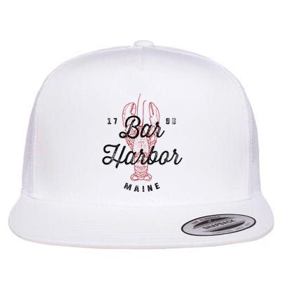 Bar Harbor Maine Souvenir Cool Vintage Lobster Flatbill Hat