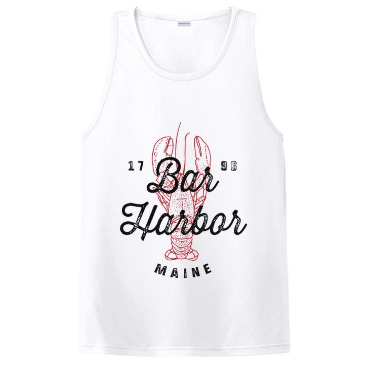 Bar Harbor Maine Souvenir Cool Vintage Lobster PosiCharge Competitor Tank