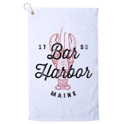 Bar Harbor Maine Souvenir Cool Vintage Lobster Golf Towel