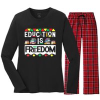 Black History Month T Shirts Black History Women's Long Sleeve Flannel Pajama Set 