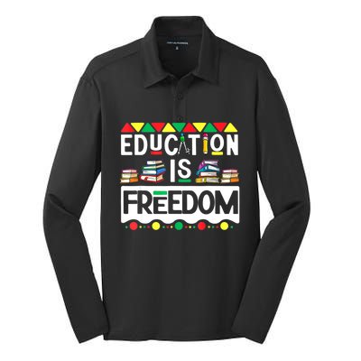 Black History Month T Shirts Black History Silk Touch Performance Long Sleeve Polo