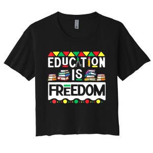 Black History Month T Shirts Black History Women's Crop Top Tee