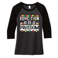 Black History Month T Shirts Black History Women's Tri-Blend 3/4-Sleeve Raglan Shirt