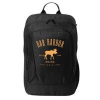 Bar Harbor Maine Usa With Moose Design Souvenir City Backpack