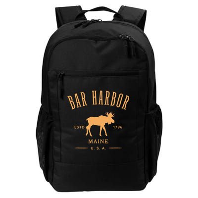 Bar Harbor Maine Usa With Moose Design Souvenir Backpack