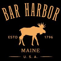Bar Harbor Maine Usa With Moose Design Souvenir Sustainable Beanie