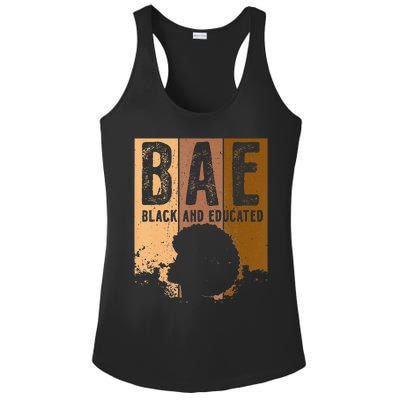 Black History Month BAE Black and Educated Melanin Ladies PosiCharge Competitor Racerback Tank