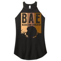 Black History Month BAE Black and Educated Melanin Women's Perfect Tri Rocker Tank