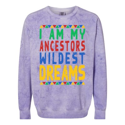 Black History Month Period Melanin pride Colorblast Crewneck Sweatshirt