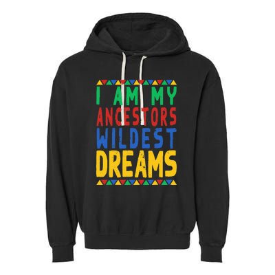 Black History Month Period Melanin pride Garment-Dyed Fleece Hoodie