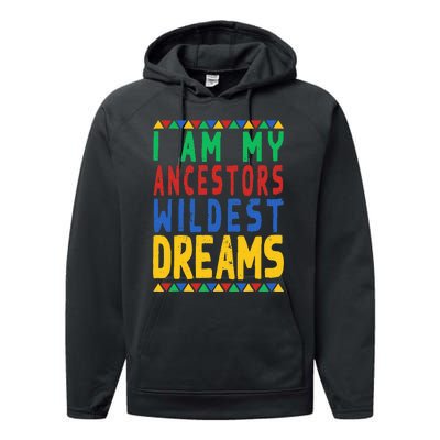 Black History Month Period Melanin pride Performance Fleece Hoodie