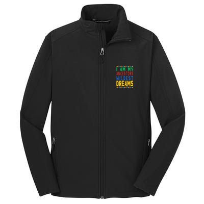 Black History Month Period Melanin pride Core Soft Shell Jacket