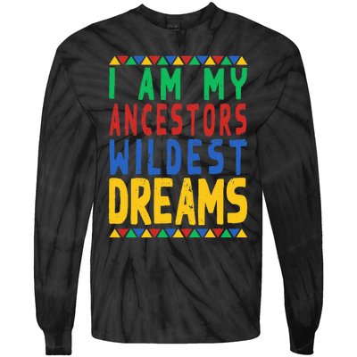 Black History Month Period Melanin pride Tie-Dye Long Sleeve Shirt