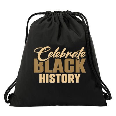 Black History Month Celebrate Black History Drawstring Bag