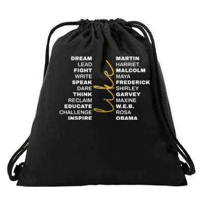 BLACK HISTORY Month Juneteenth African American Pride Drawstring Bag