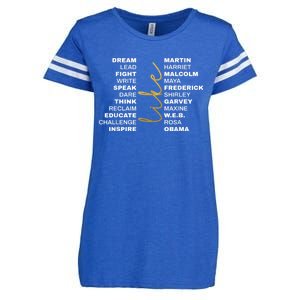 BLACK HISTORY Month Juneteenth African American Pride Enza Ladies Jersey Football T-Shirt