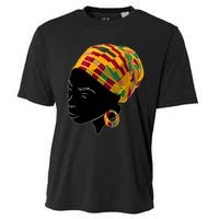 Black History Month Shirts Funny Kente Cloth Head Wrap Gift For African American Cooling Performance Crew T-Shirt