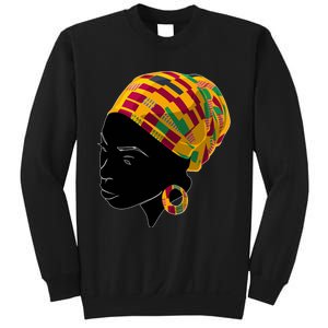 Black History Month Shirts Funny Kente Cloth Head Wrap Gift For African American Sweatshirt