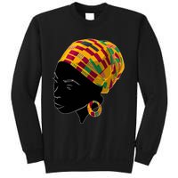 Black History Month Shirts Funny Kente Cloth Head Wrap Gift For African American Sweatshirt