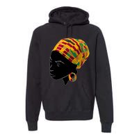 Black History Month Shirts Funny Kente Cloth Head Wrap Gift For African American Premium Hoodie