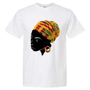 Black History Month Shirts Funny Kente Cloth Head Wrap Gift For African American Garment-Dyed Heavyweight T-Shirt