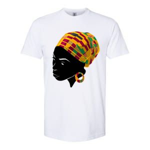 Black History Month Shirts Funny Kente Cloth Head Wrap Gift For African American Softstyle CVC T-Shirt