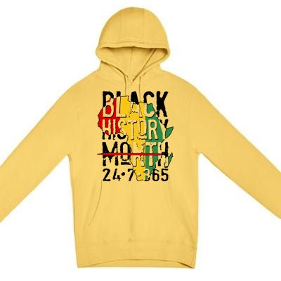 Black History Month 24 7 365 Premium Pullover Hoodie