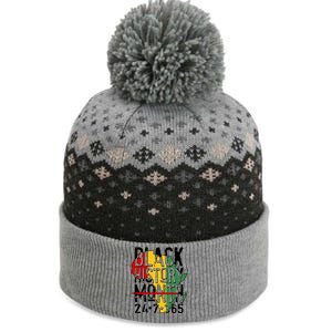 Black History Month 24 7 365 The Baniff Cuffed Pom Beanie