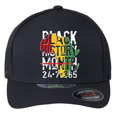 Black History Month 24 7 365 Flexfit Unipanel Trucker Cap