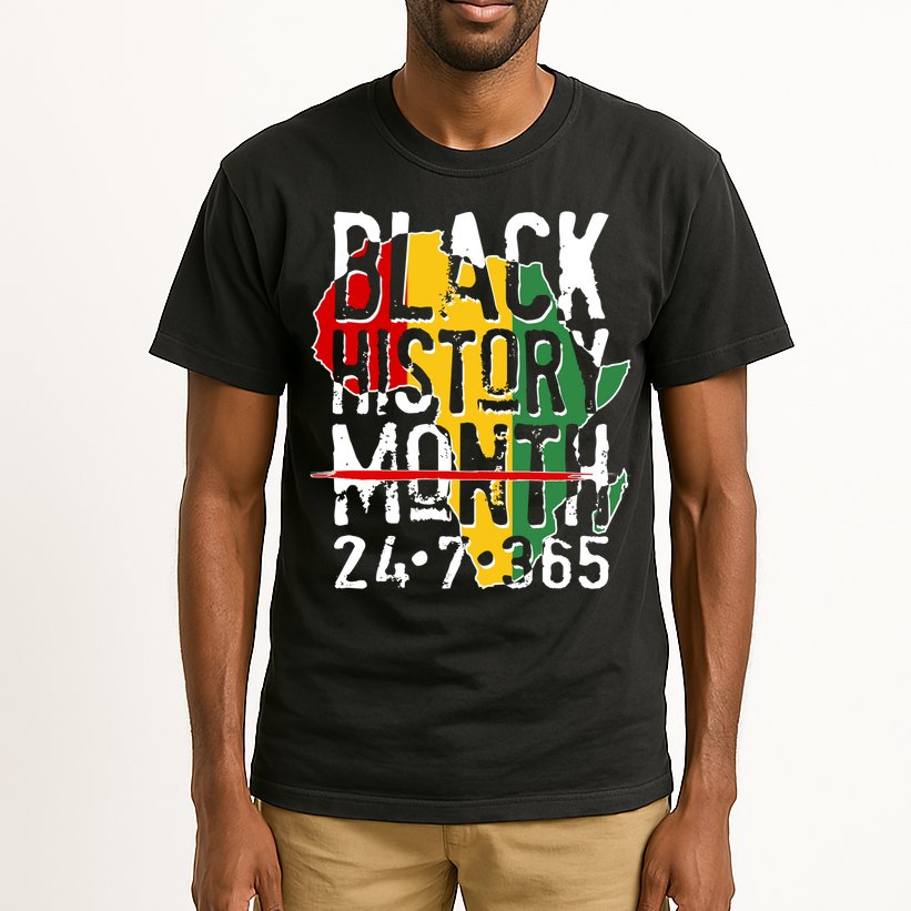 Black History Month 24 7 365 Tall T-Shirt