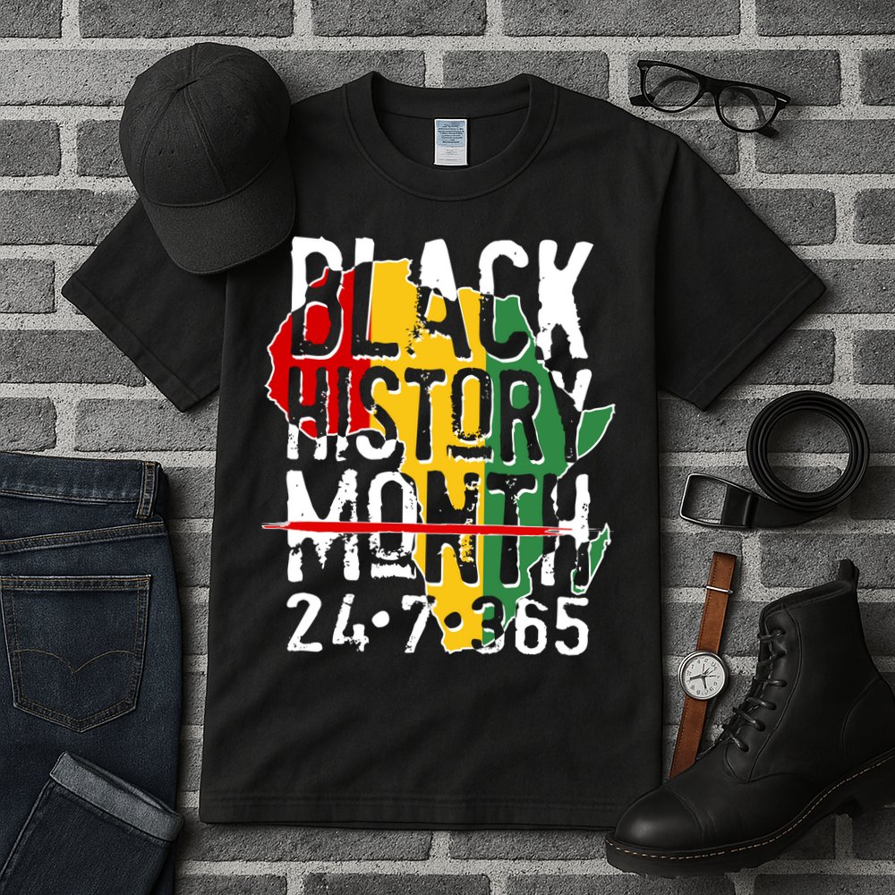 Black History Month 24 7 365 Tall T-Shirt