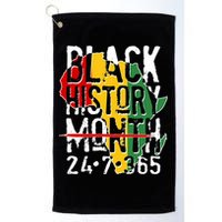 Black History Month 24 7 365 Golf Towel
