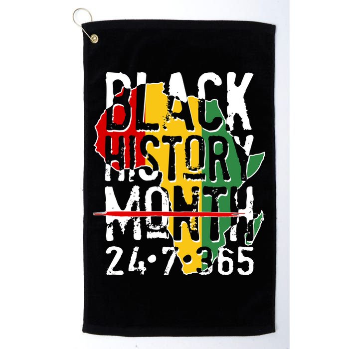 Black History Month 24 7 365 Golf Towel