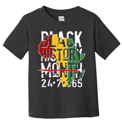 Black History Month 24 7 365 Toddler T-Shirt