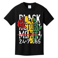 Black History Month 24 7 365 Kids T-Shirt