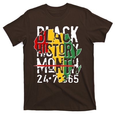 Black History Month 24 7 365 T-Shirt