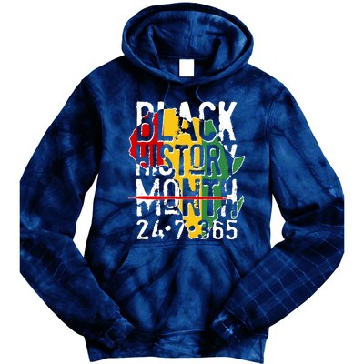 Black History Month 24 7 365 Tie Dye Hoodie