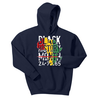 Black History Month 24 7 365 Kids Hoodie