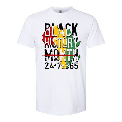 Black History Month 24 7 365 Softstyle CVC T-Shirt