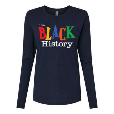 Black History Month I Am Black History Womens Cotton Relaxed Long Sleeve T-Shirt