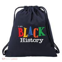 Black History Month I Am Black History Drawstring Bag