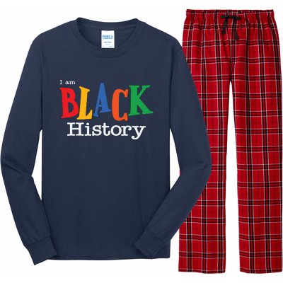 Black History Month I Am Black History Long Sleeve Pajama Set