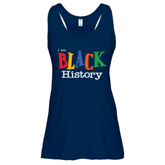 Black History Month I Am Black History Ladies Essential Flowy Tank